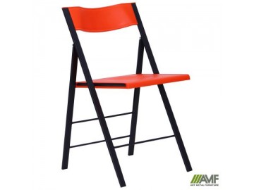 Стілець Ібіца Чорний пластик Червоний
