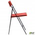 Стілець Ібіца Чорний пластик Червоний AMF
