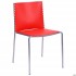Стул Санта-Фе алюм пластик красный AMF