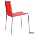 Стул Санта-Фе алюм пластик красный AMF