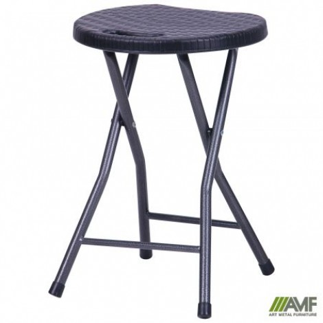 Табурет складаний Сеат пластик Rattan Black AMF Табурет складаний Сеат пластик Rattan Black AMF