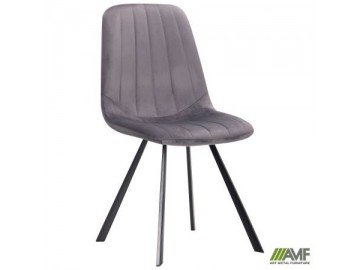 Стул обеденный  Maine черный/велюр муссон