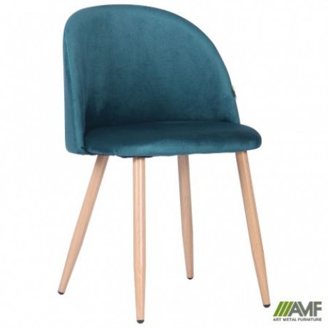 Стілець обідній Sherry beech / green velvet AMF Стілець обідній Sherry beech / green velvet AMF