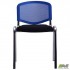 Стул Призма Веб хром сиденье Сетка черная/спинка Сетка синяя AMF