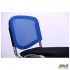 Стул Призма Веб хром сиденье Сетка черная/спинка Сетка синяя AMF