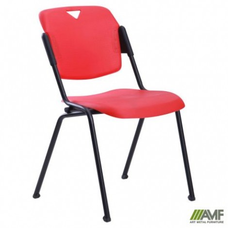 Стул Рольф черный пластик красный AMF