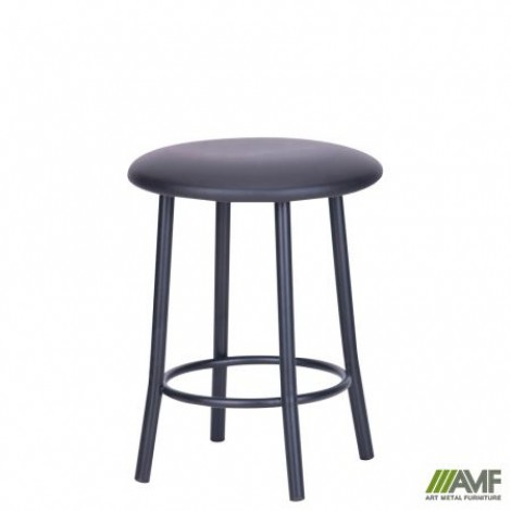 Табурет Талли черный кожзам черный AMF