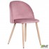 Стілець обідній Sherry beech / pink velvet AMF Стілець обідній Sherry beech / pink velvet AMF