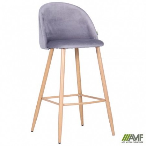 Барний стілець Bellini бук / dark grey AMF