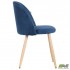 Стілець обідній Sherry beech / blue velvet AMF Стілець обідній Sherry beech / blue velvet AMF