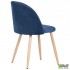 Стілець обідній Sherry beech / blue velvet AMF Стілець обідній Sherry beech / blue velvet AMF