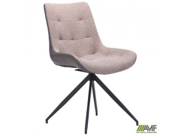 Стул поворотный Aurora черный/меланж латте