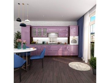 Модульная кухня Prestige(Престиж) лиловый металлик глянец