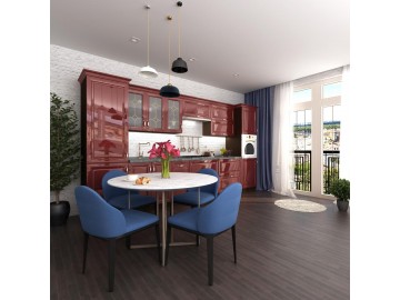 Модульная кухня Prestige(Престиж) бордо глянец