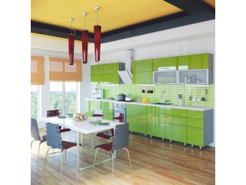 Модульная кухня High Gloss/High Gloss зеленое яблоко
