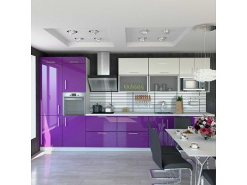 Модульная кухня High Gloss/High Gloss лаванда глянец белый глянец