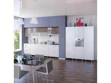 Модульная кухня High Gloss/High Gloss силк айсберг капучино глянец