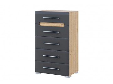 Комод 60 Бьянко (графит)