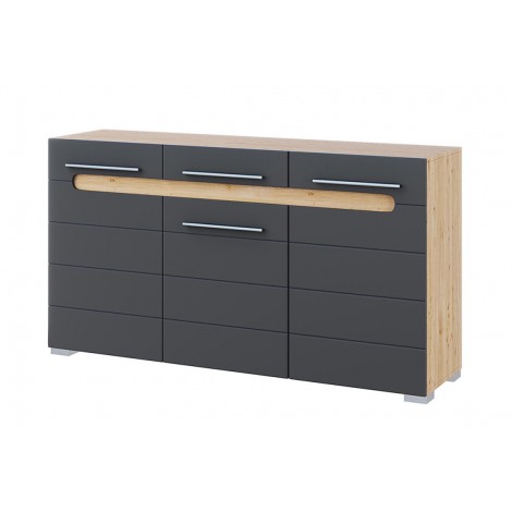 Тумба 3Д Бьянко (графит) Свит Меблив