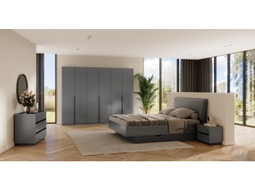 Модульна спальня Teo  Matt Anthracite Matt Graphite