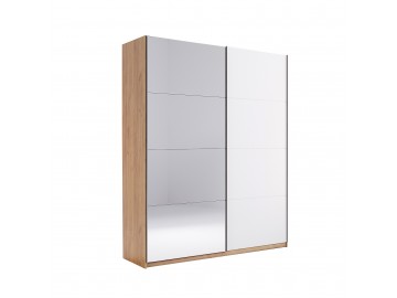 Шкаф-купе Asti 2Дв 150см Белый глянец/Зеркало