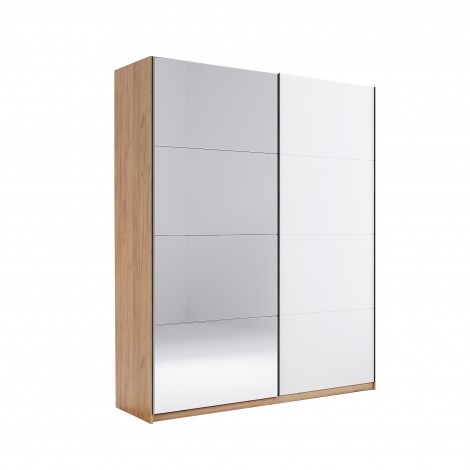 Шкаф-купе Asti 2Дв 150см Белый глянец/Зеркало MiroMark