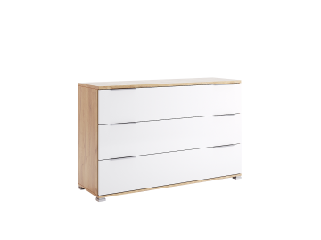 Комод Asti 3Шх Белый глянец