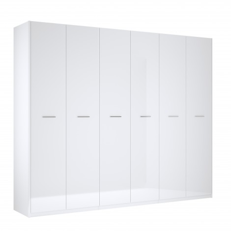 Шкаф Bellagio 6Дв 272,2см Белый глянец MiroMark