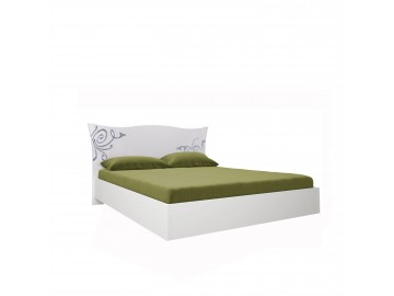 Кровать Bogema 1,8х2, 0 без каркаса глянец белый
