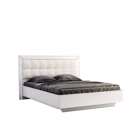 Кровать Bella 1,6х2, 0 без каркаса/ глянец белый MiroMark