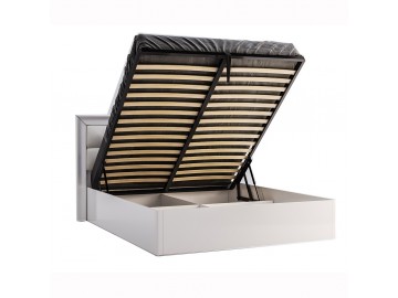 Кровать Bella 1,8х2, 0 подъемная с каркасом / глянец белый