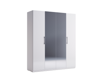 Шкаф Family 4Дв Дз 179см Белый глянец