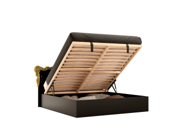 Кровать Jennifer 1,8х2, 0 подъемная с каркасом / глянец черный