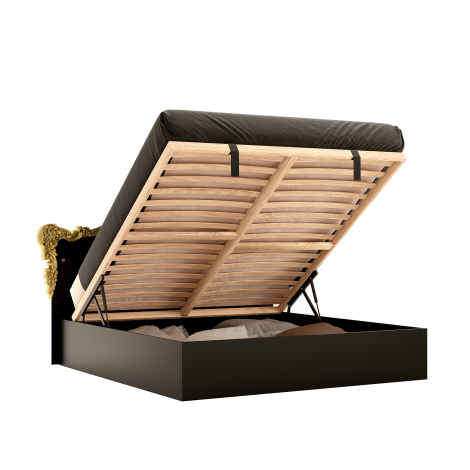 Кровать Jennifer 1,8х2, 0 подъемная с каркасом / глянец черный MiroMark