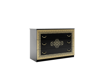 Комод Jennifer 3Шх Черный