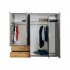 Шкаф Linz 6Дв 2Шх 225см Серый Шифер глянец MiroMark Шкаф Linz 6Дв 2Шх 225см Серый Шифер глянец MiroMark