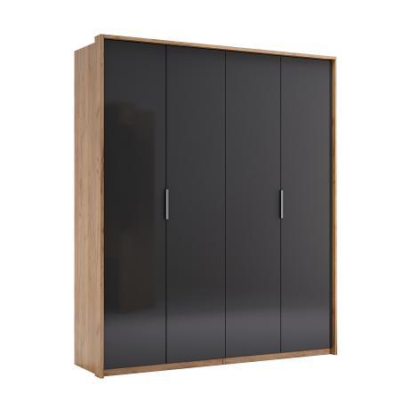 Шкаф Luna 4Дв 185см Мат Лава MiroMark