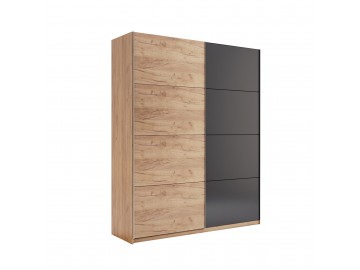 Шкаф-купе Luna 2Дв 150см Дуб Крафт/Лава глянец