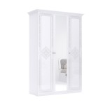 Шкаф Luiza 3Дв Дз 147,6см Белый глянец