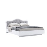 Кровать Luiza 1,6х2, 0 без каркаса глянец белый