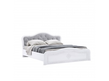 Кровать Luiza 1,6х2, 0 Люкс без каркаса глянец белый