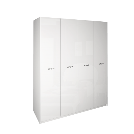Шкаф Imperia 4Дв 184см Белый глянец MiroMark
