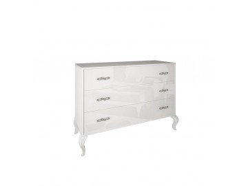 Комод Imperia 3Шх Белый глянец