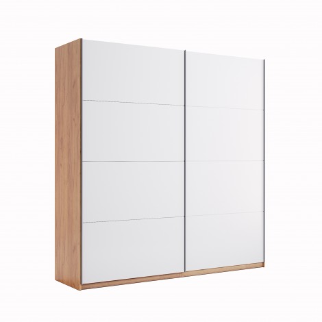 Шкаф-купе Nicky 2Дв 200см Белый глянец MiroMark