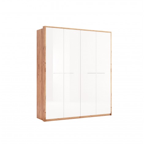 Шкаф Nicky 4Дв 185см Белый глянец MiroMark