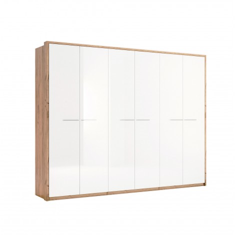 Шкаф Nicky 6Дв 275см Белый глянец MiroMark