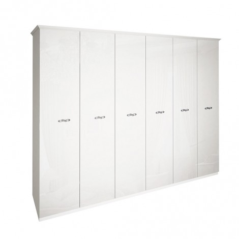 Шкаф Provance 6Дв 282см Белый глянец MiroMark