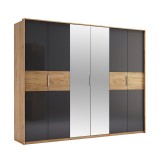 Шкаф Ramona зеркало / Дуб крафт-Мат Лава