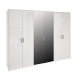 Шафа Roma 6Дв Дз 273см Білий глянець