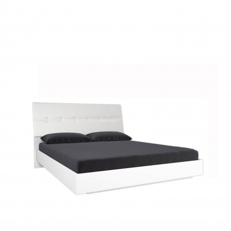 Кровать Roma 1,8х2, 0 без каркаса Roma глянец белый MiroMark Кровать Roma 1,8х2, 0 без каркаса Roma глянец белый MiroMark